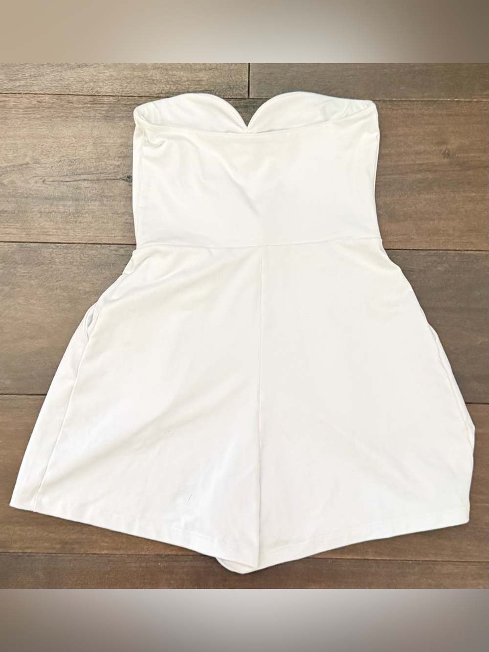 Susana Monaco White Strapless Romper XS | NWT - Picture 6 of 6